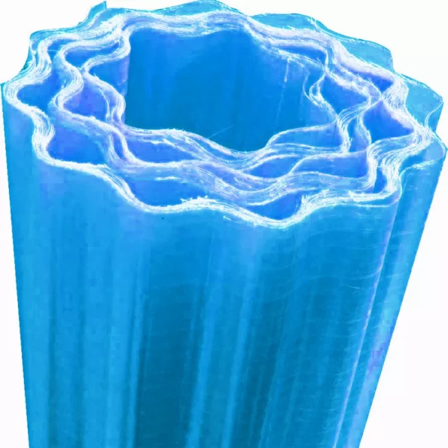 Rulou fibra de sticla ondulat, albastru, 1,5 x 30 m