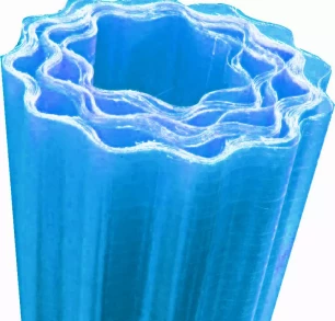 Rulou fibra de sticla ondulat, albastru, 1,5 x 30 m